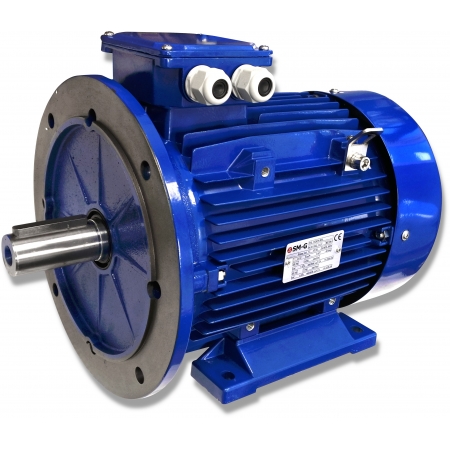 SILNIK ELEKTRYCZNY Z KOŁNIERZEM 7,5kW 400/690V 1450obr WAŁEK 38mm 3-FAZOWY